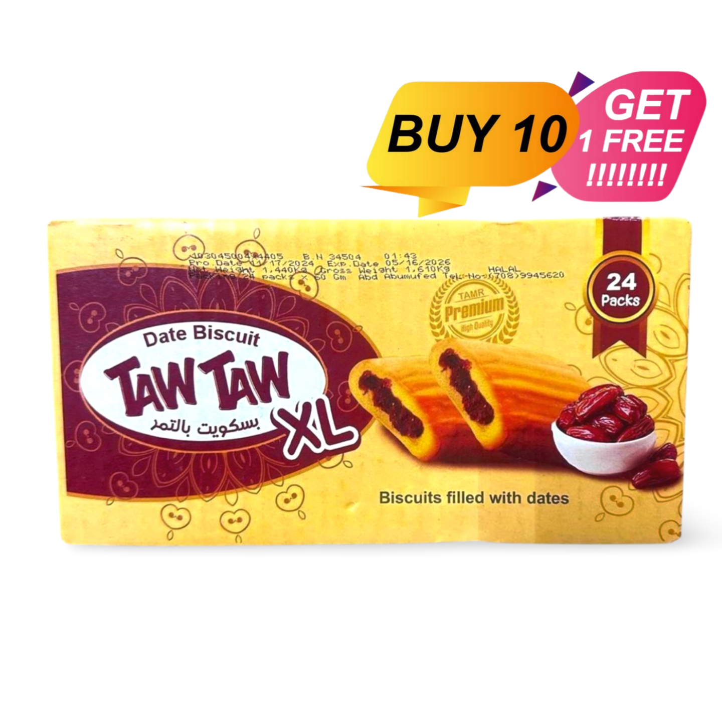 C7.Taw Taw Date Cookies (24x60g)