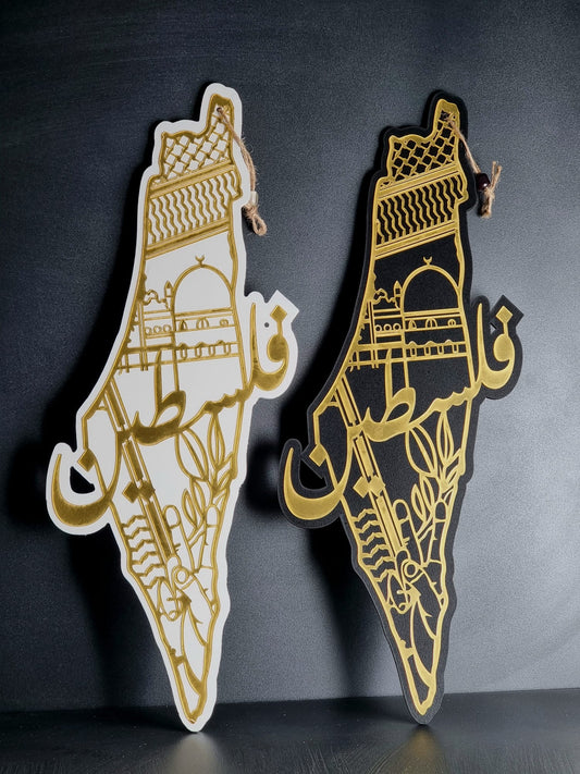 X9. 13-2 PALESTINE MAP BLACK