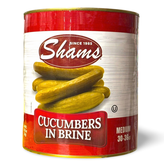 D6.Shams Cucumbers in Brine 'Medium' (30-36ct)