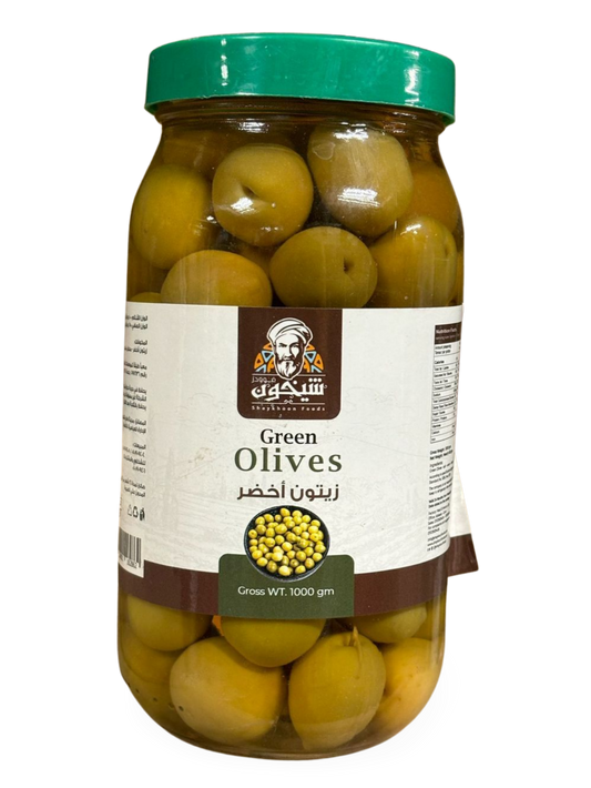 D6.Shaykoun Green Olives [Jar]